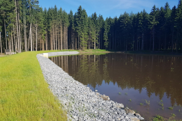 Lesy ČR obnovily na Vysočině dvě retenční nádrže a pokračují v protipovodňových opatřeních